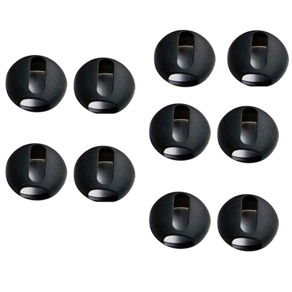 4x 5 Pairs Replacement Earplugs and Earcaps for Apple Bluetooth Headset Black