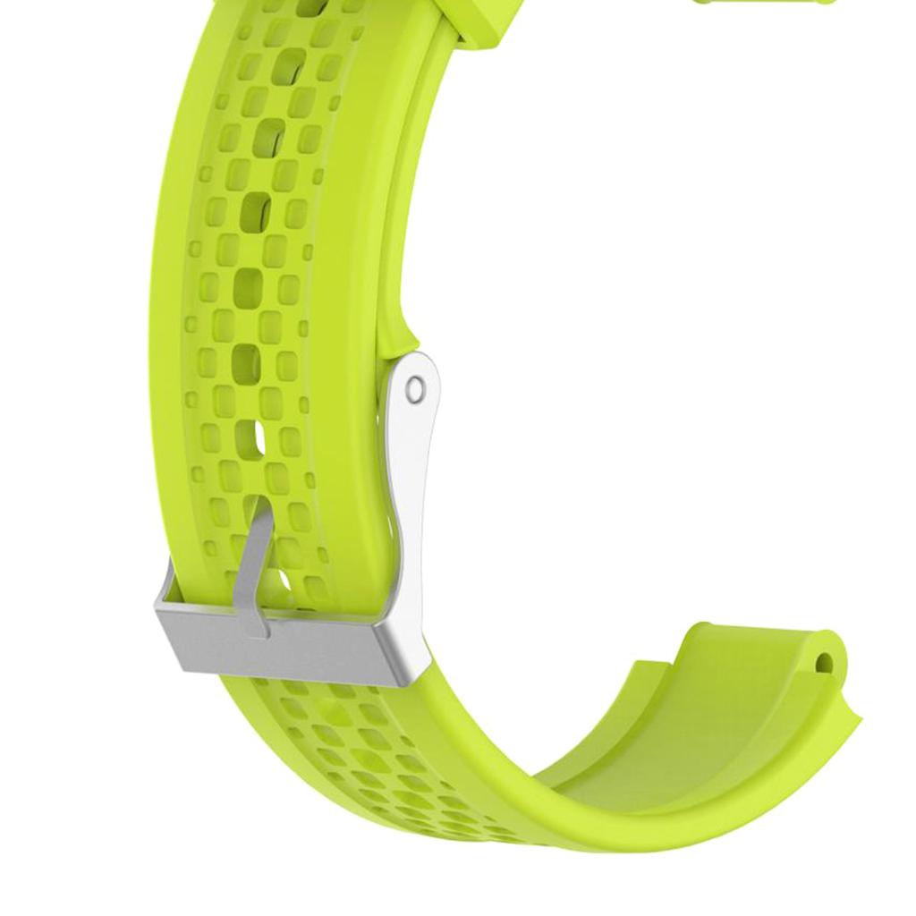 22mm Replacement Silicone Sport Watch Band Strap For Garmin Forerunner 25 Lightgreen