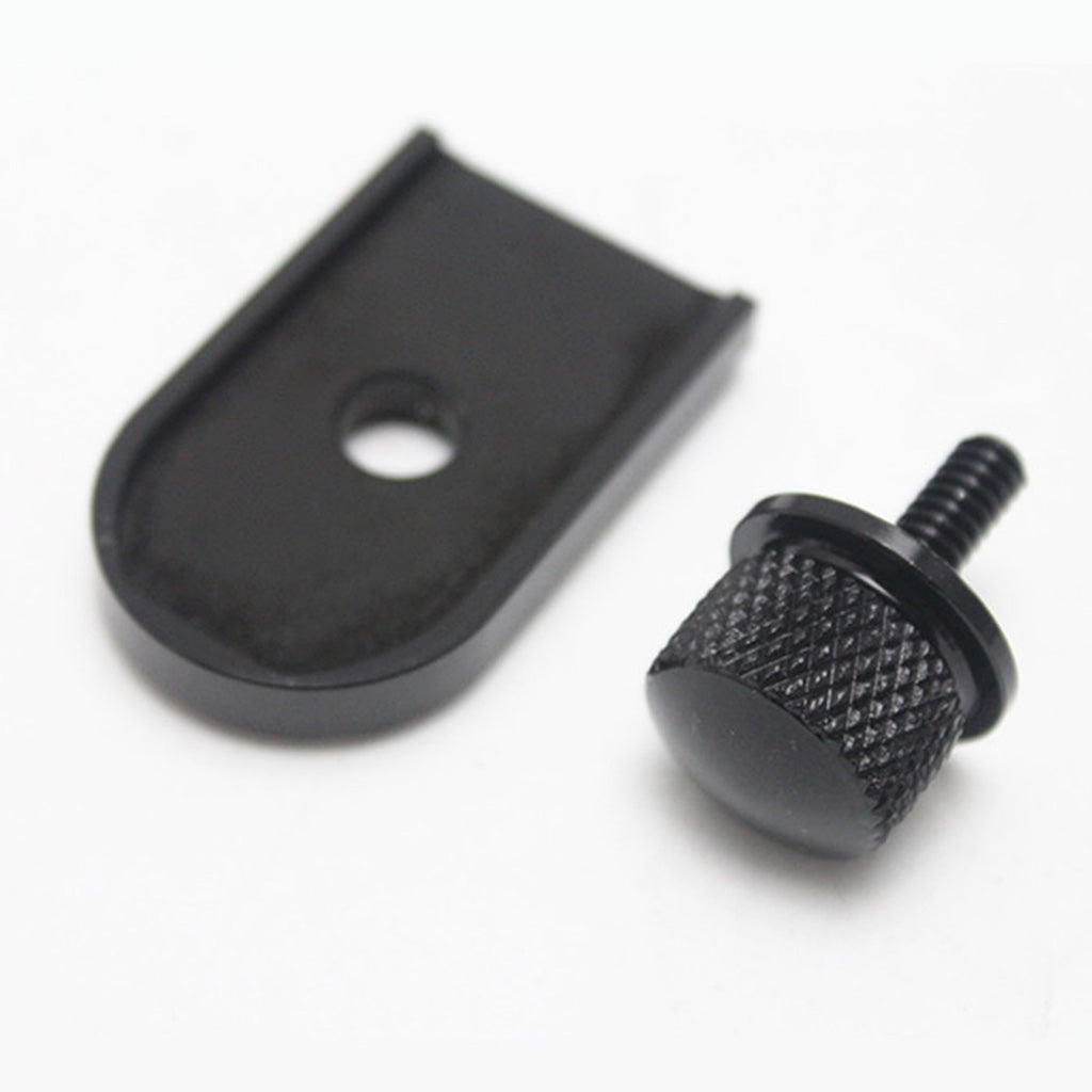 2x Seat Bolt Tab Screws + 1x Seat Tab Cover Kit for Harley Dyna Sportster