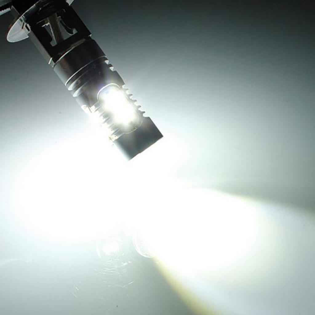 2PCS H3 2323 10SMD 12V-24V 6500K LED Car Signal Reverse Lights Bulbs White