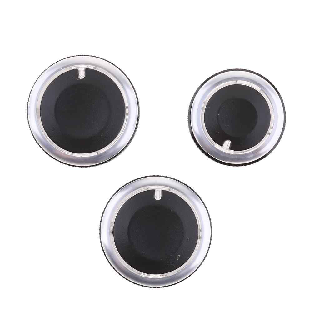 3 Piece Car Air Conditioner A/C Panel Switch Knobs for VW Polo 2002-2013