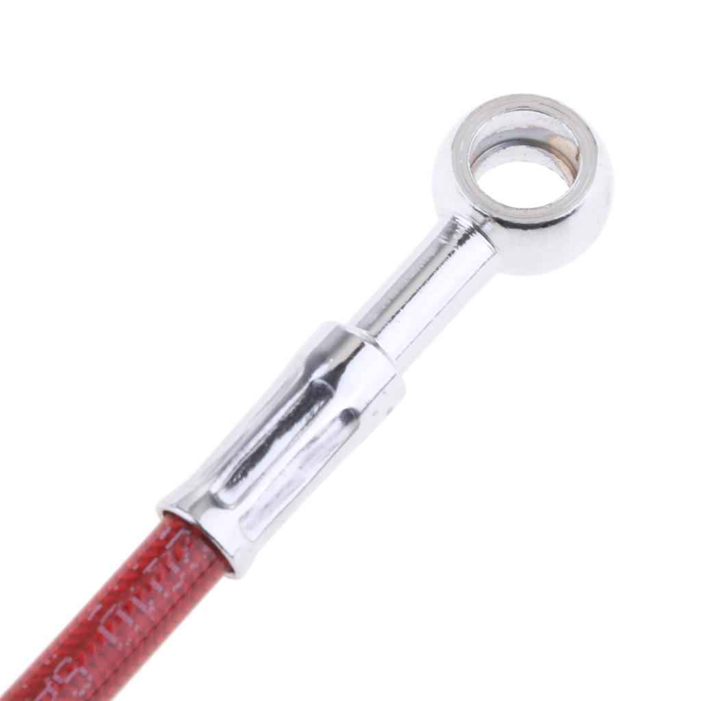 45cm Red Universal Motorcycle Brake Braided Hose Line Pipe