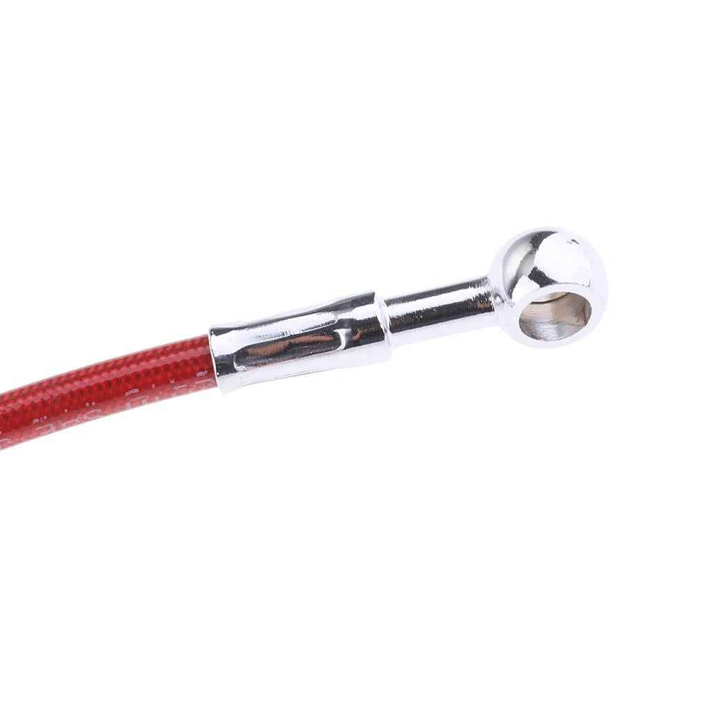 45cm Red Universal Motorcycle Brake Braided Hose Line Pipe
