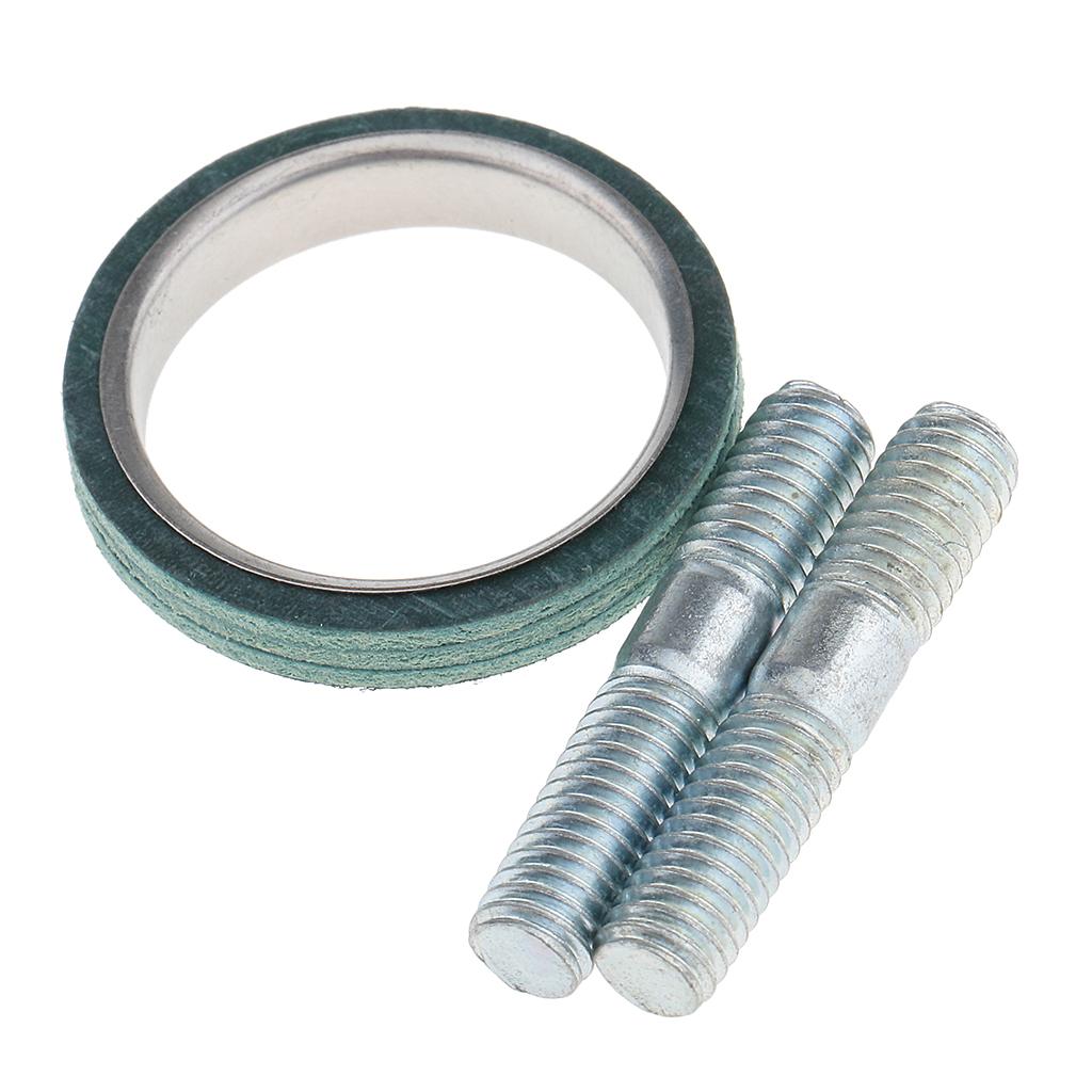 2 Set Exhaust Studs Nuts Gasket Kit for GY6 50cc 125cc 150cc QMB139 Scooter
