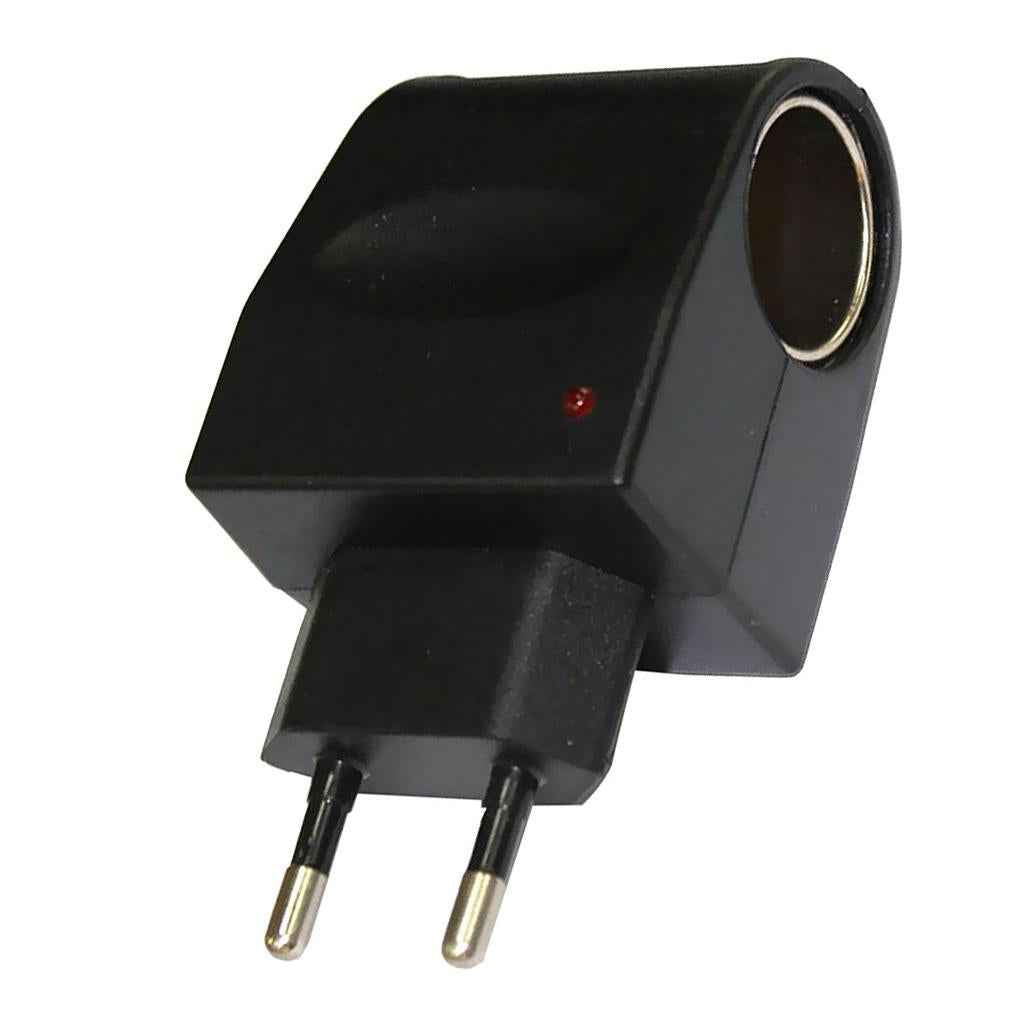 EU Plug 110V-220V AC Power to 12V DC Car Cigarette Lighter Converter Adapter