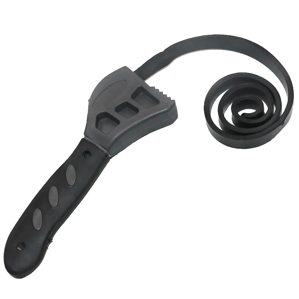 2xMultifunctional Adjustable Car Rubber Strap Oil Filter Wrench Spanner Tool