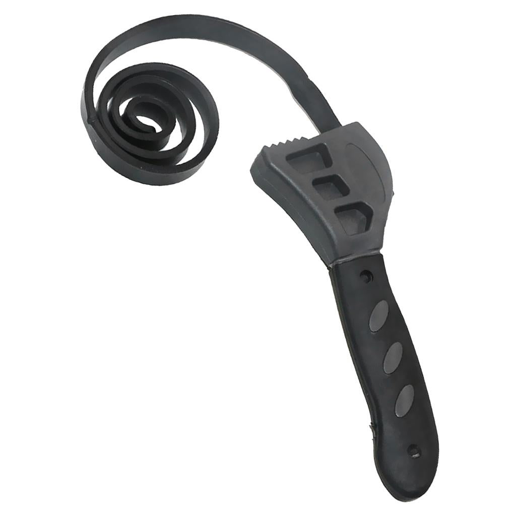 3xMultifunctional Adjustable Car Rubber Strap Oil Filter Wrench Spanner Tool