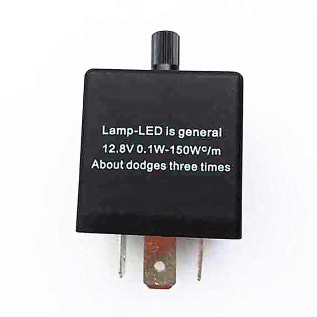 2xCF13 3Pin Car Autos Adjustable Flasher Relay Fix LED Light Turn Signal Flash
