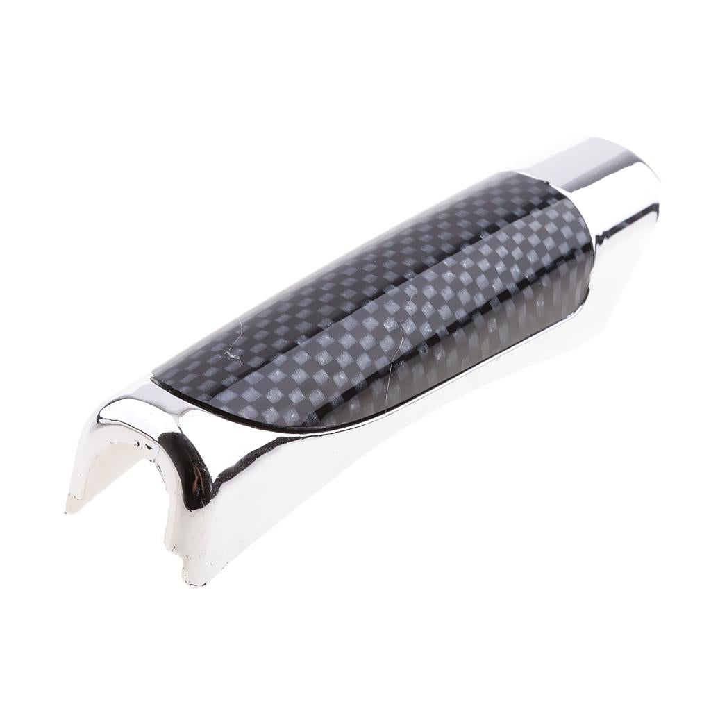 2xUniversal Car Accessory Hand Brake Imitation Protector Cover Carbon Fiber