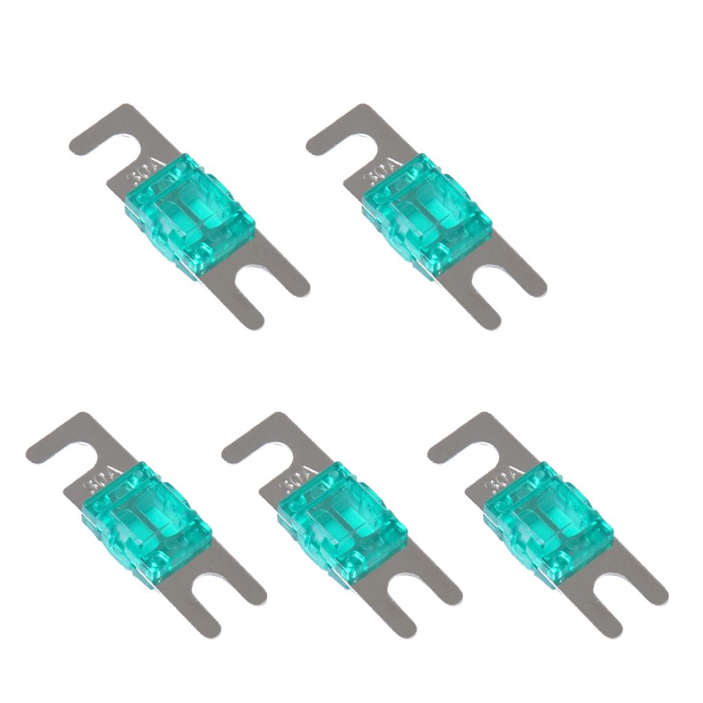 10 Pieces 100A+30A Mini ANL Bolt Fork Fuse Kit Car Audio Circuit Breaker