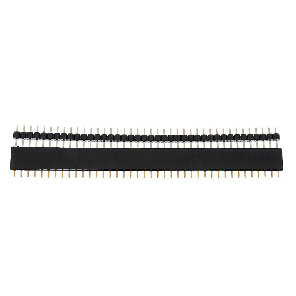 2x10 Pairs 40Pins 2.54mm Single Row Male Female Pin PCB Header Wire Connectors