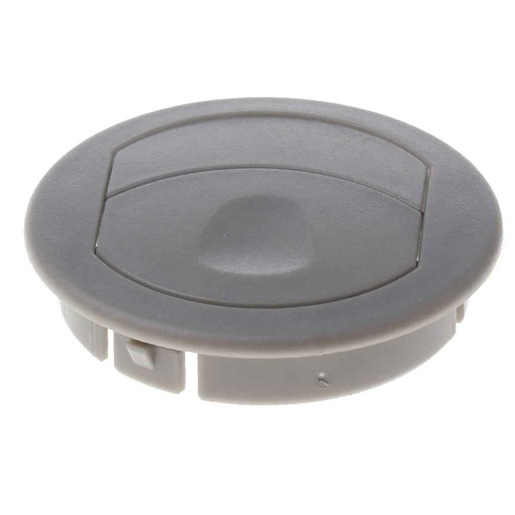 ABS Plastic RV ATV Trailer Interior Round A/C Vent Air Outlet 360° Rotating Gray