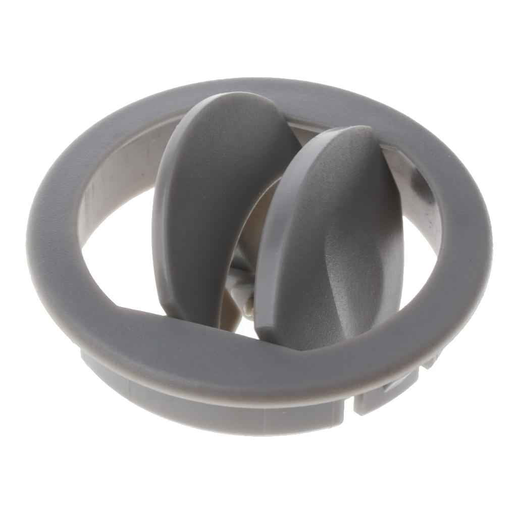 ABS Plastic RV ATV Trailer Interior Round A/C Vent Air Outlet 360° Rotating Gray