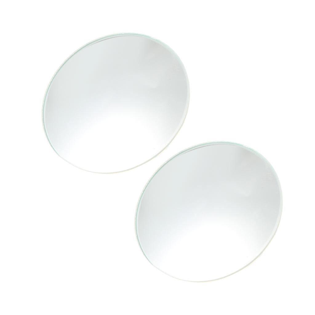 3x2 Pieces Car Blind Spot Mirror 360 Wide Angle Adjustable Rear Side View  B