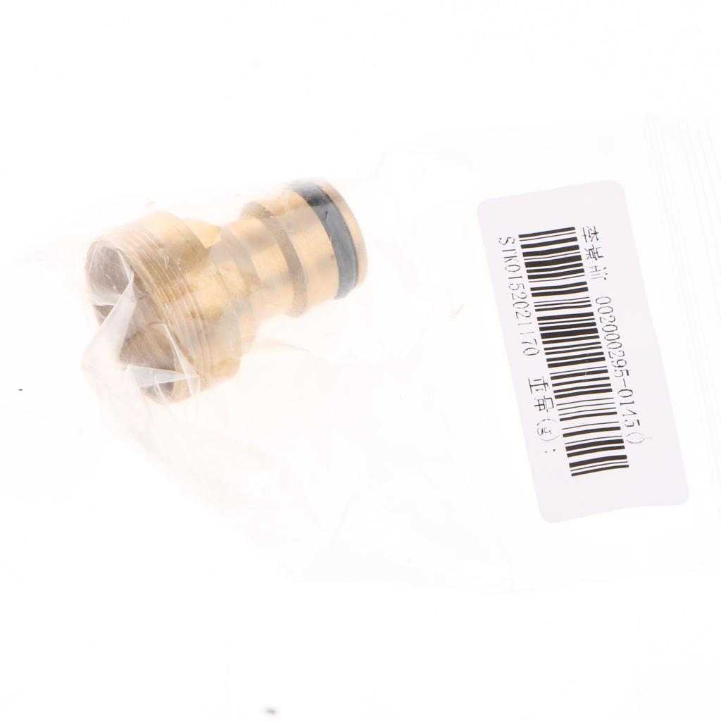 3xCar Wash Water Threaded Tap Copper Quick Connection Adapter Fitting