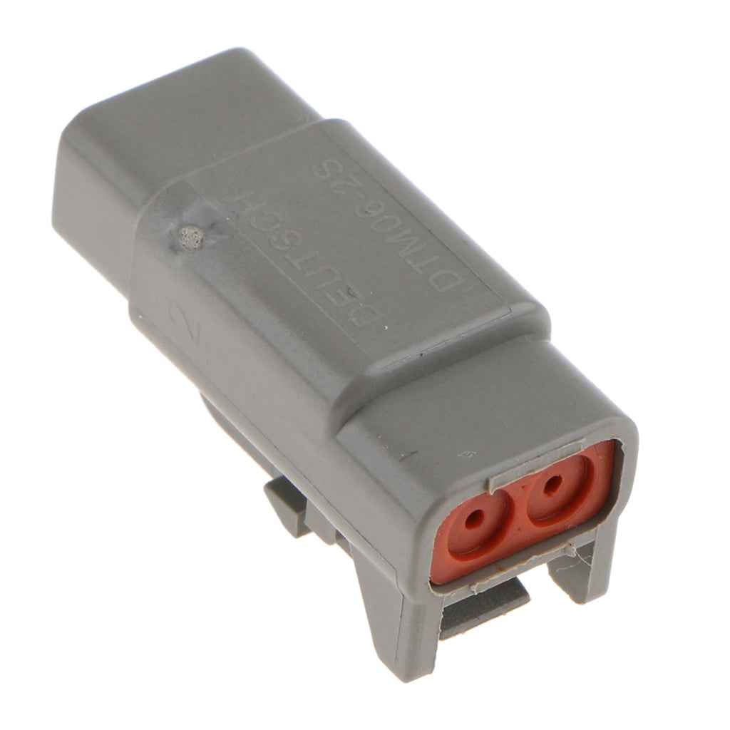 1 Set 2Pins Way Sealed Waterproof Electrical Wire Connector Plugs Terminals