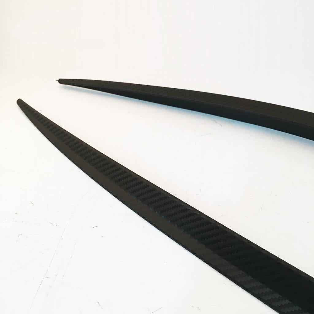 Black Protector Strip Wheel Eyebrow Pad Sticker Carbon Fiber 120cm
