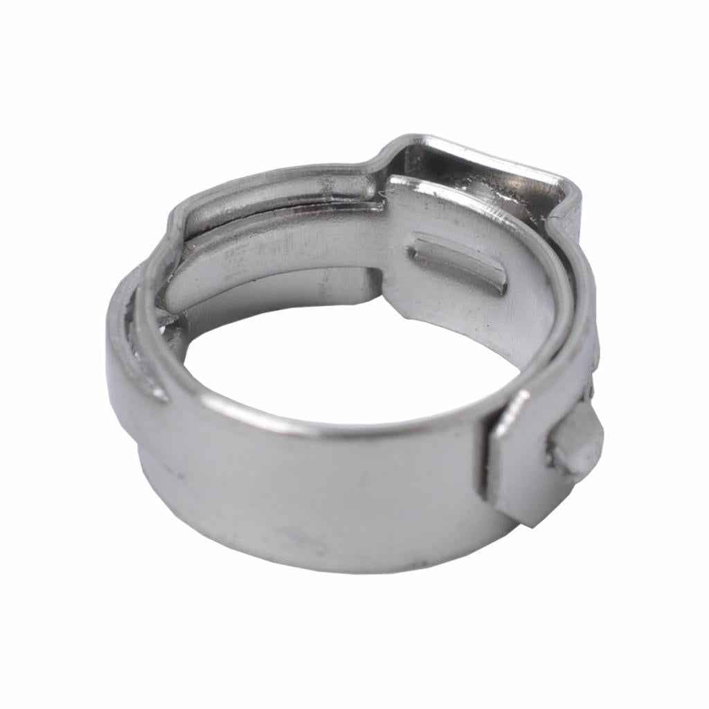 10 Pieces Single Ear Stainless Steel Hydraulic Fuel Hose Clamps 8.8mm-10.5mm