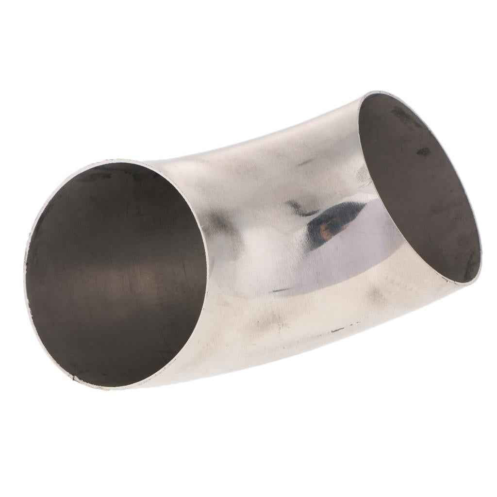 Auto 3" Stainless Steel 90Degree 76mm Exhaust Pipe Tubing Thick Trim Kit New