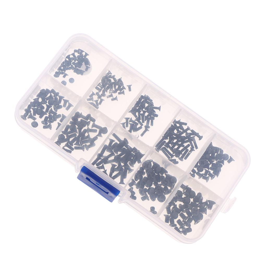4x300Pcs M2/M2.5/M3 Cross Pan Head Machine screws Assortment Kit 