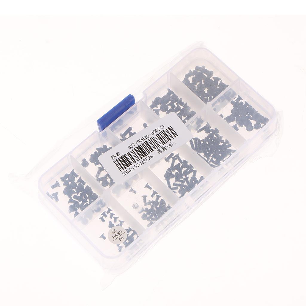 2x300Pcs M2/M2.5/M3 Cross Pan Head Machine screws Assortment Kit 
