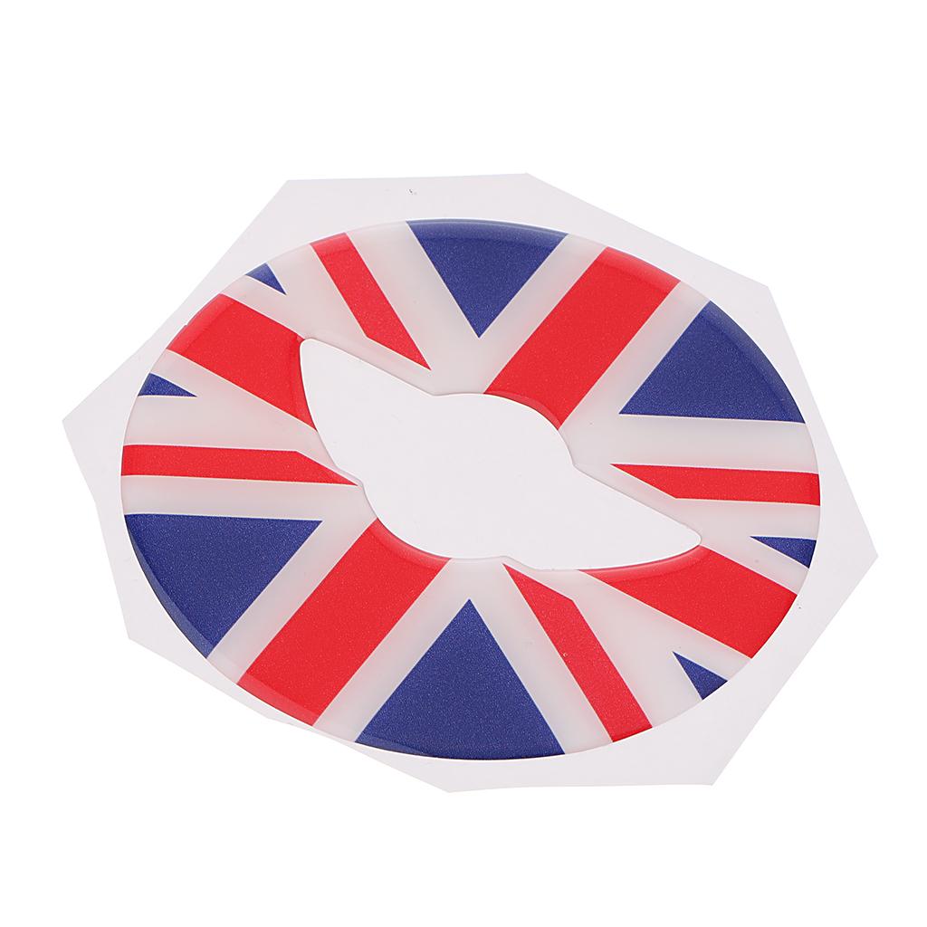 2x3D Steering Wheel Sticker Cover For Mini Copper F54 F55 F56 Red and Blue