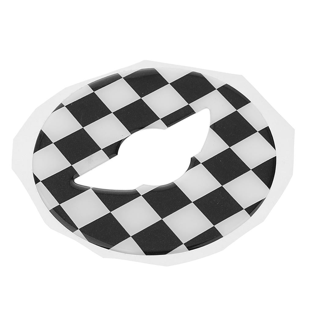2x3D Steering Wheel Sticker Cover For Mini Copper F54 F55 F56 Black and White