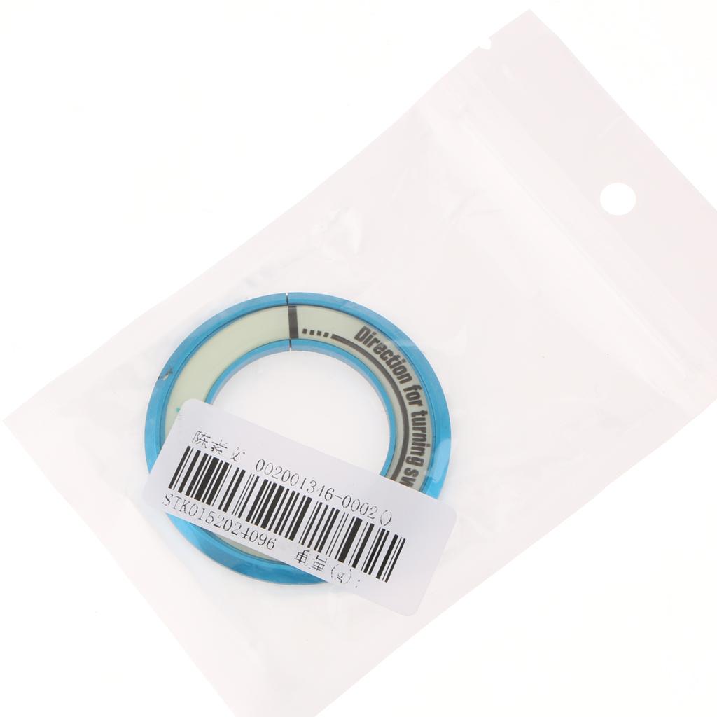 3xCar Ignition Switch Cover Luminous Key Ring Sticker For   Excelle Blue