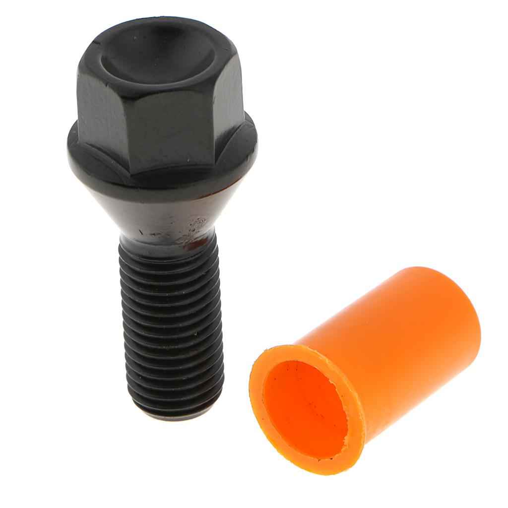 Lugnuts 12x1.5 Black Wheel Lug Bolt for BMW Series Cars