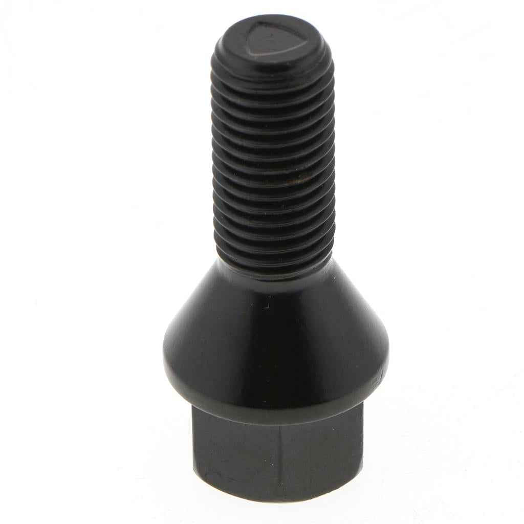 Lugnuts 12x1.5 Black Wheel Lug Bolt for BMW Series Cars