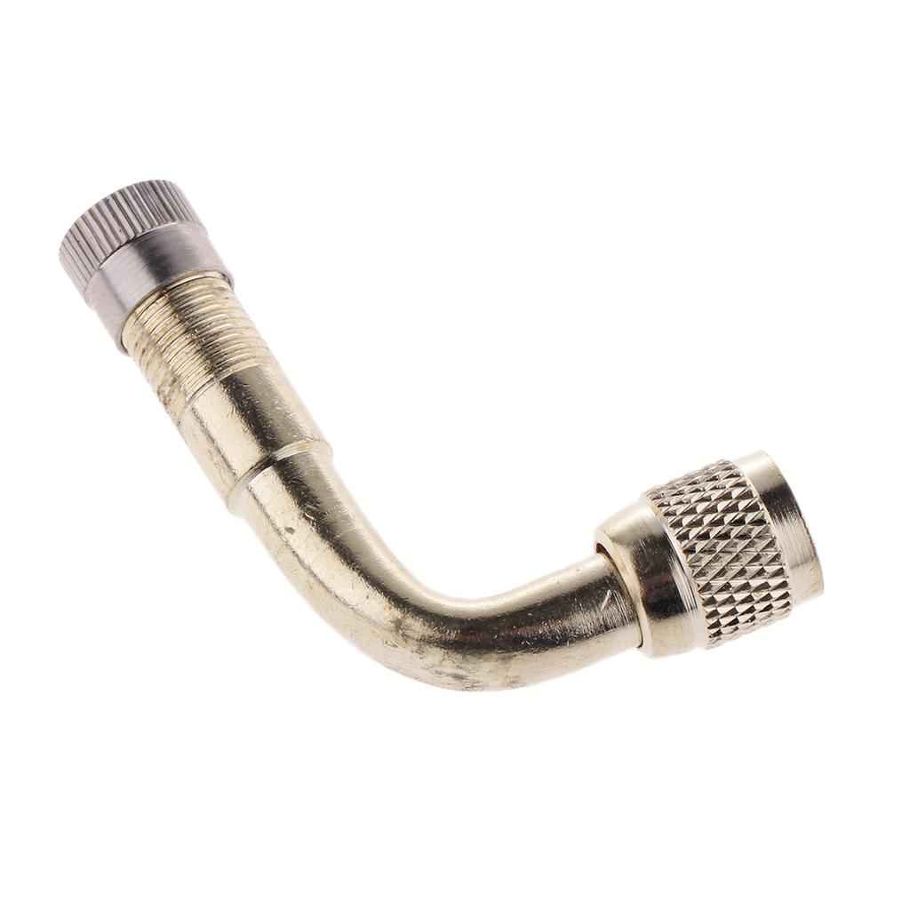Angled Wheel Tire Tyre Valve Adapter for Motorcycle Car 90 Degree