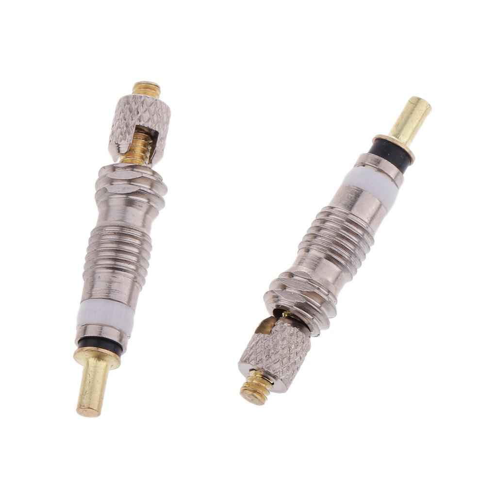 2Pcs Silver Removable Presta French Valve Core Bike Tube Part mesh