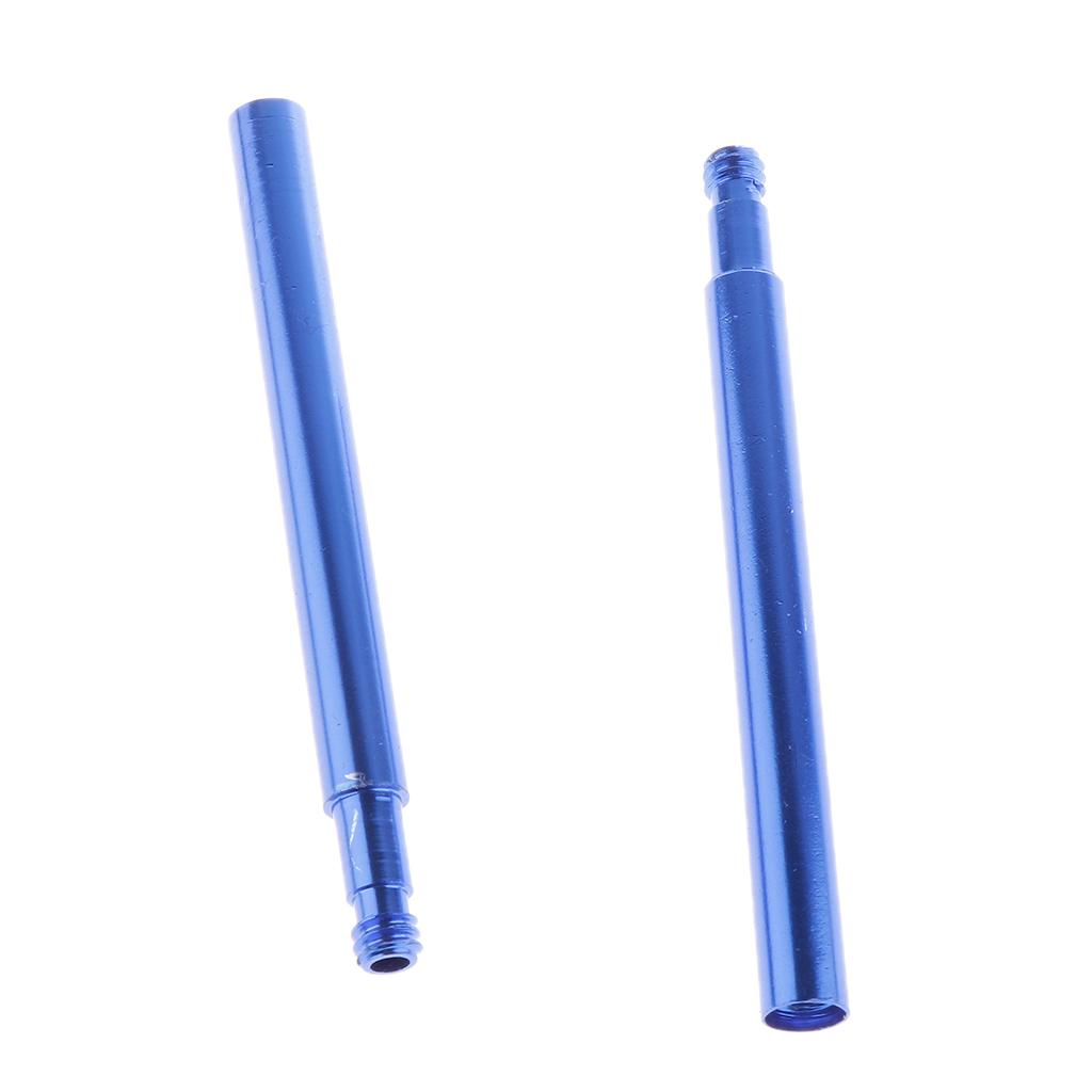 2xRoad Bike Bicycle Presta Valve Extender Extension Adapter Alloy 70mm Blue