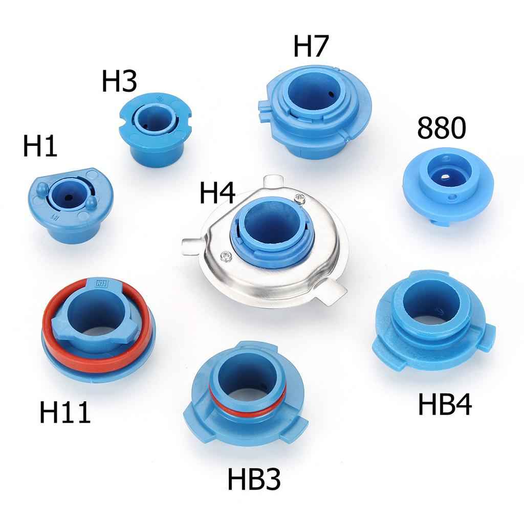 2Pcs LED Headlight Bulb Base Adapter Socket Retainer Car Conversion Kit H1