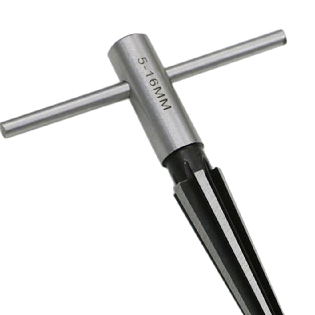 3xT Handle Taper Reamer Hand Held Tapered Hole Pipe Reaming Tool 5-16mm