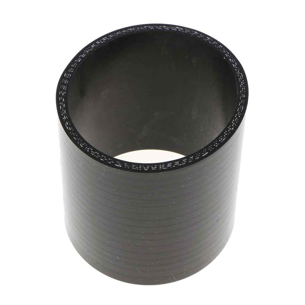 3" 76mm Straight Turbo/Intake Piping Silicone Coupler Pipe Hose CSH-63 Black