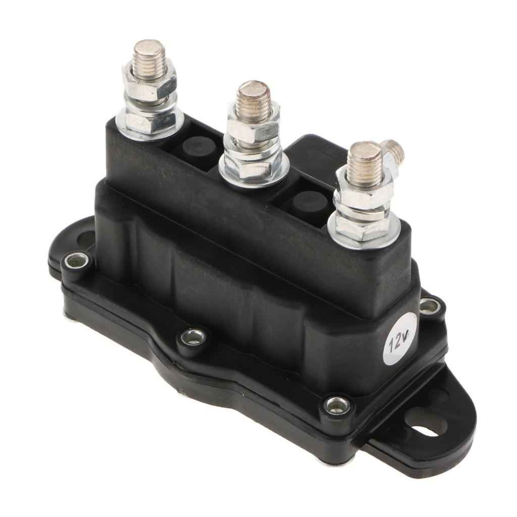 12V DC Solenoid Relay Contactor Winch Rocker Reversing Switch For Truck ATV