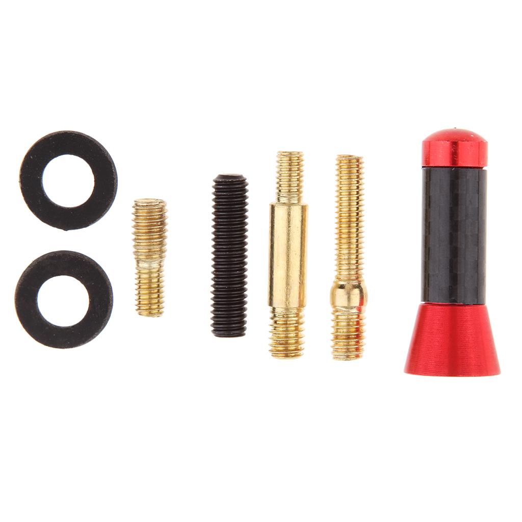 3xCar Radio Stubby Signal Antenna Aerial Roof AM FM Booster Mast Red