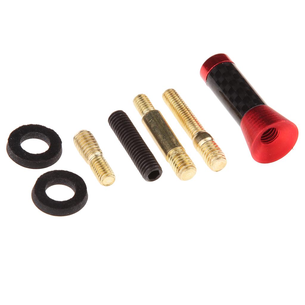 3xCar Radio Stubby Signal Antenna Aerial Roof AM FM Booster Mast Red