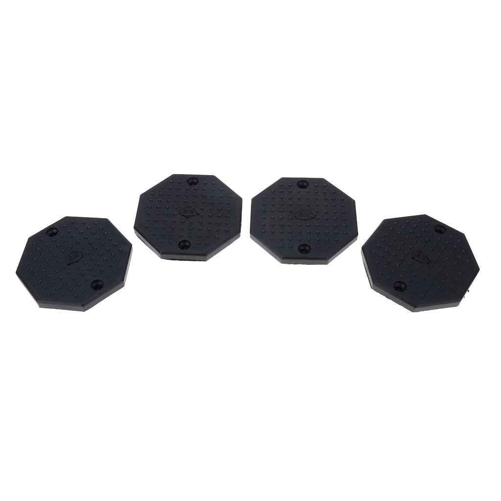 4PCS Heavy Duty Rubber Car Lift Arm Pads Equipment Kit Black Octagon