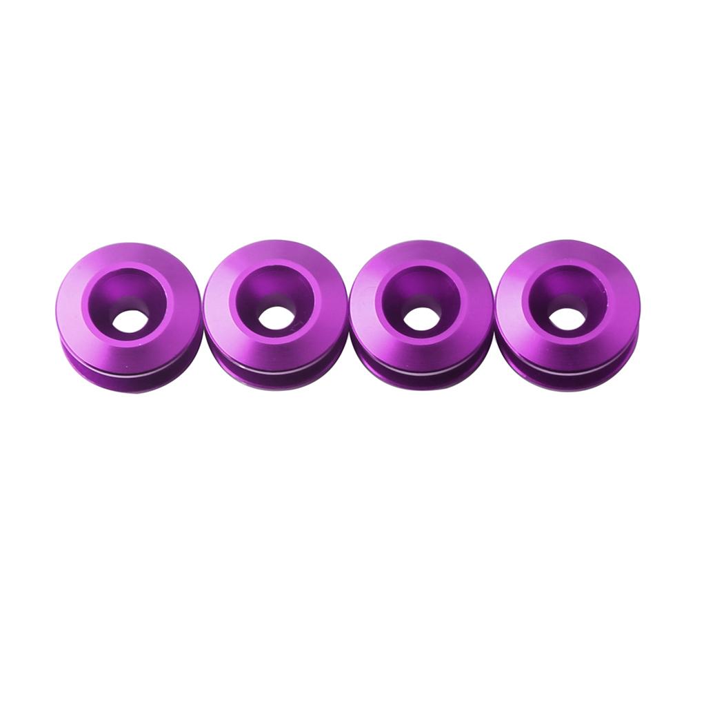 3xQuick Release Fasteners For Car Bumpers Trunk Fender Hatch Lids Kit Purple