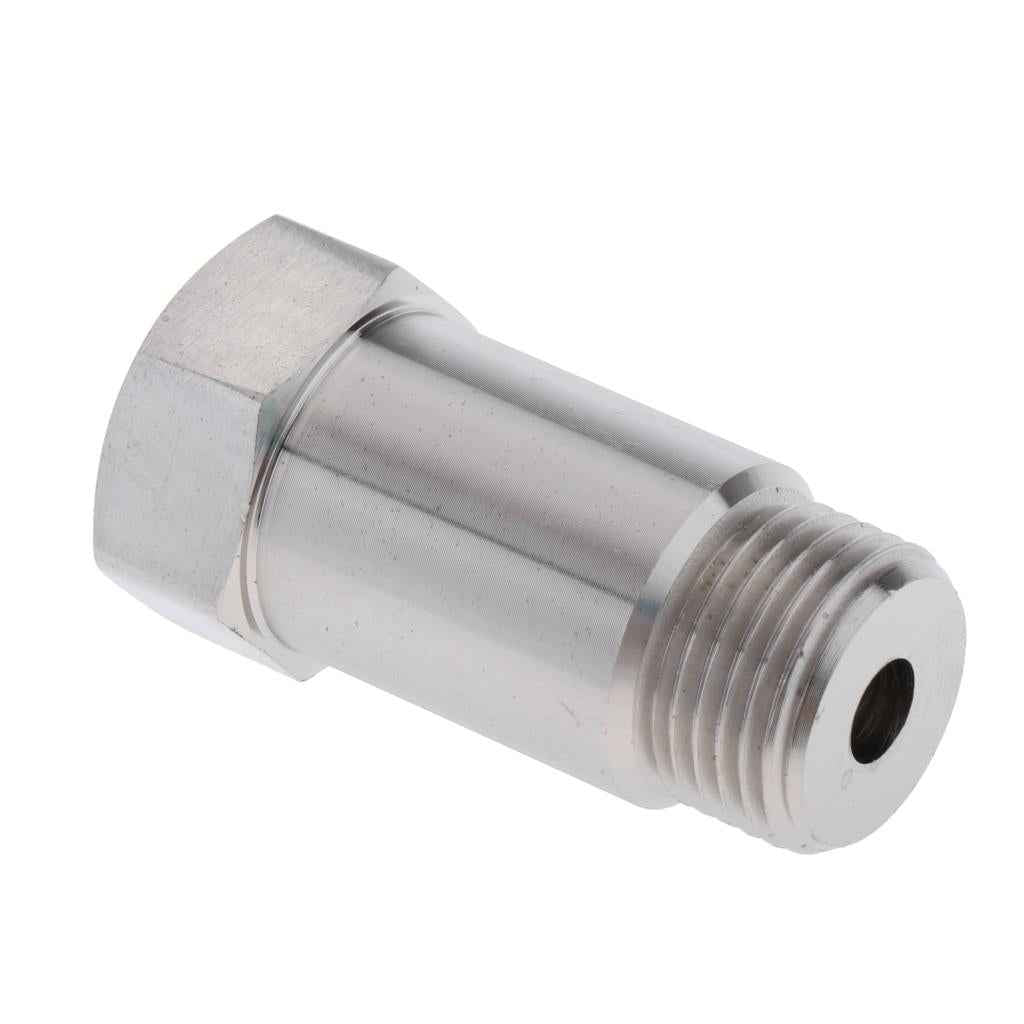 New Stainless O2 Sensor Extension Spacer Fix Adapter Isolator 45mm-M18 x 1.5