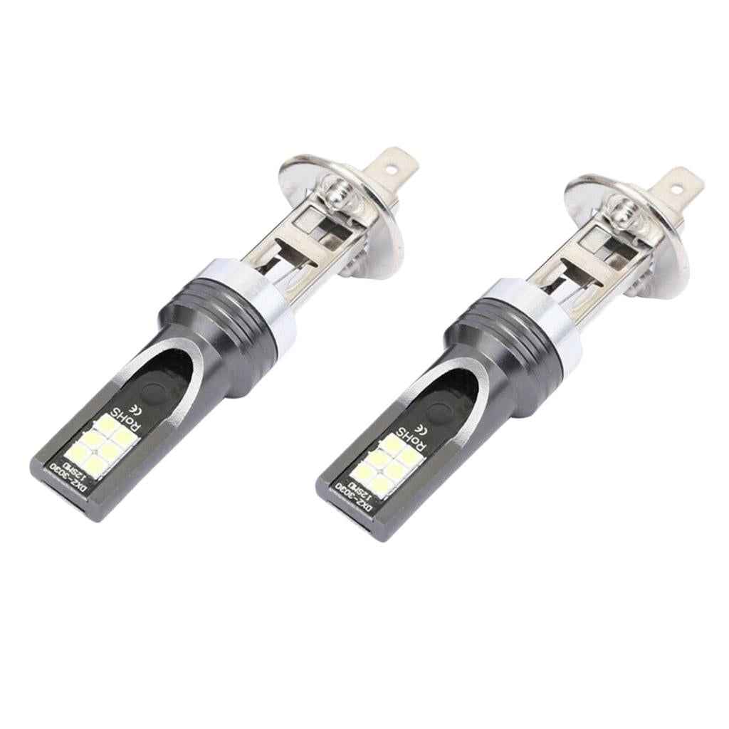 Pair H1 3030 24W 12-LED Conversion Kit 6500K Car Bulb Fog Driving Light