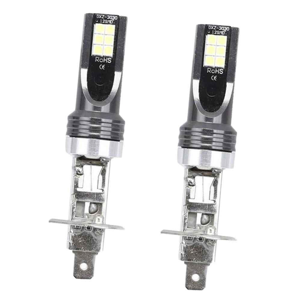 Pair H1 3030 24W 12-LED Conversion Kit 6500K Car Bulb Fog Driving Light