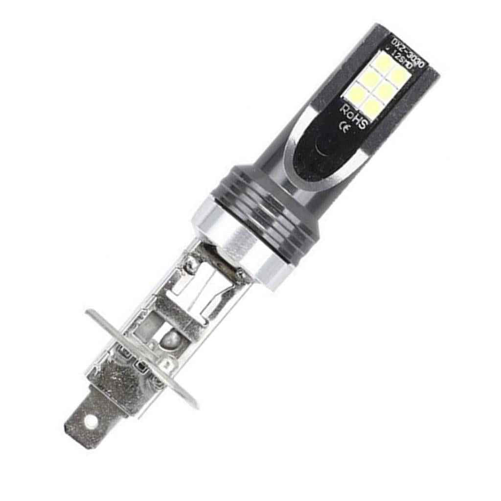 Pair H1 3030 24W 12-LED Conversion Kit 6500K Car Bulb Fog Driving Light