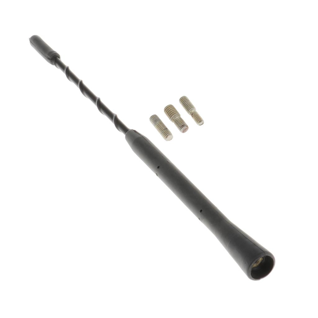 3xCar Roof Mast Whip Amplified Radio AM/FM Aerial Antenna w/ 3 Screws 9inch