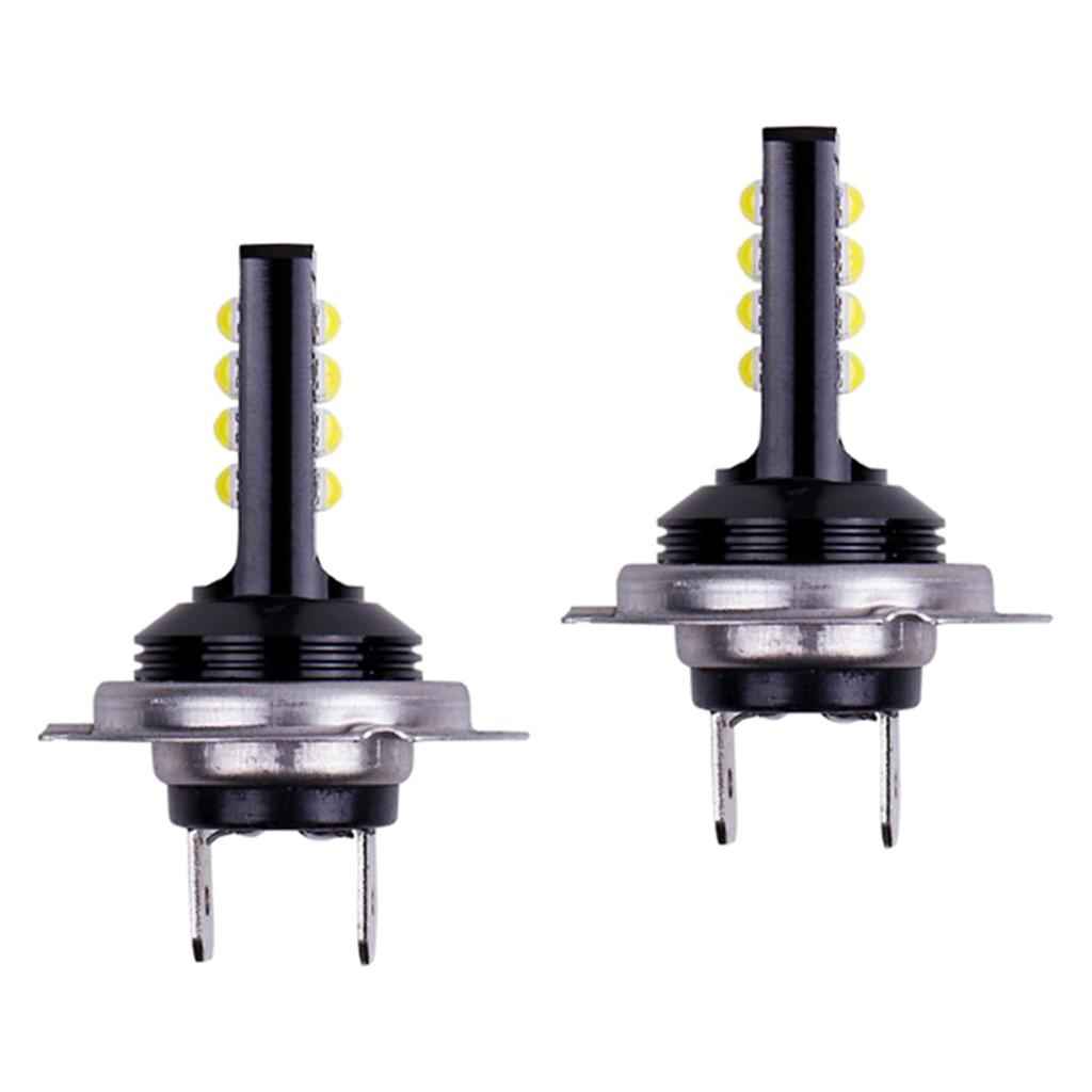 Univeral 2XWhite H7-60W-3030-12SMD LED Bulb HighPower Super Bright Car Light