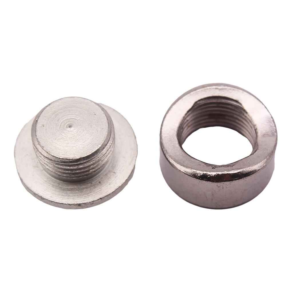 Oxygen O2 Sensor Stainless Steel Weld On Bung & Plug Nut & Cap 18 x 1.5