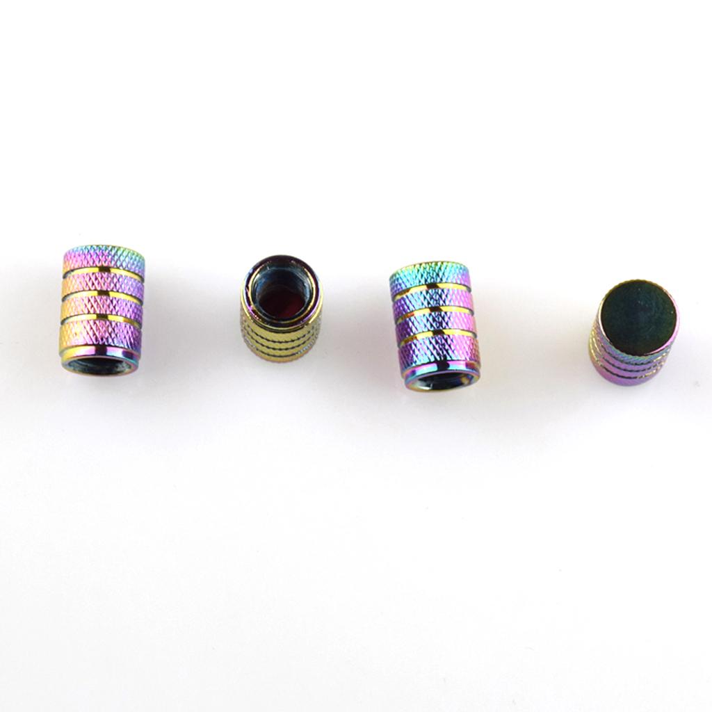3x 4pcs Metal Schrader Tire Valve Caps Bike Motorcycle Dust Cover Cylinder