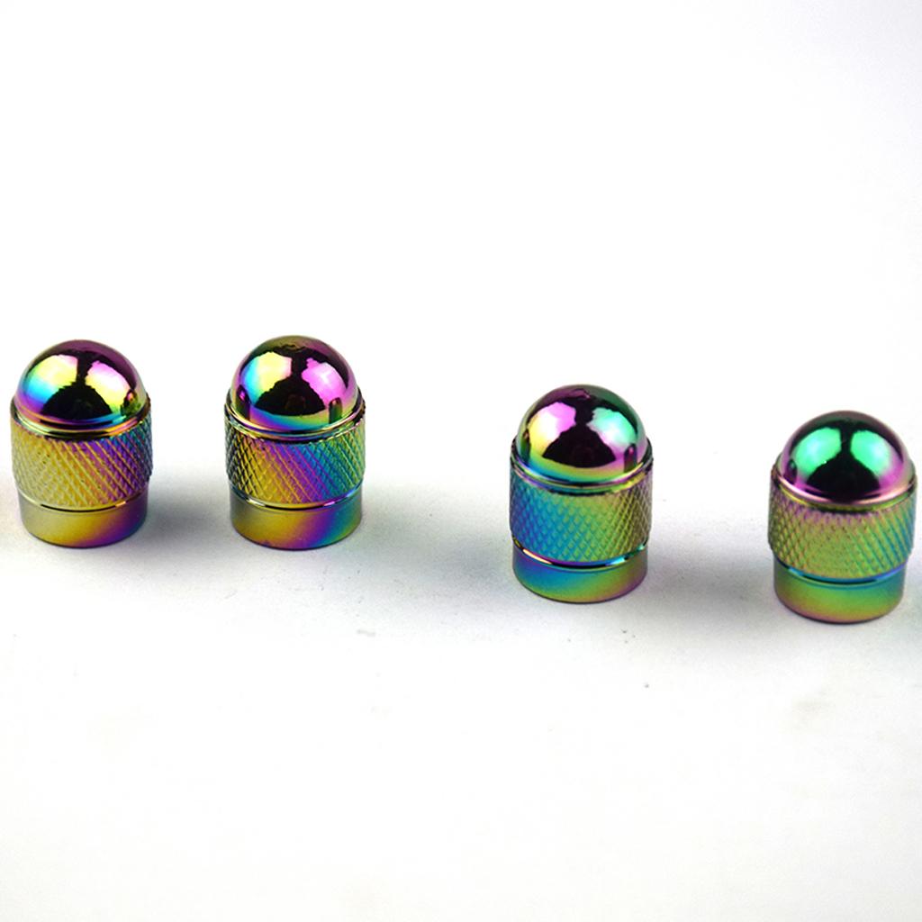 4x 4pcs Metal Schrader Tire Valve Caps Bike Motorcycle Dust Cover Bullet